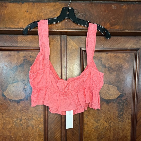 NWT Ciao Lucia! Cinetta Top. Wave Cotton in Melon Pink. Size XL. - Picture 4 of 7